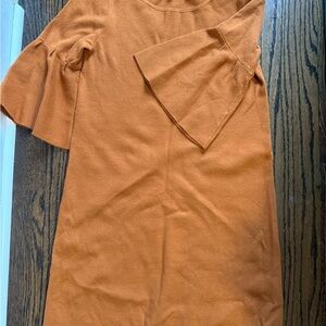 Moth Warm Orange Knit Dress